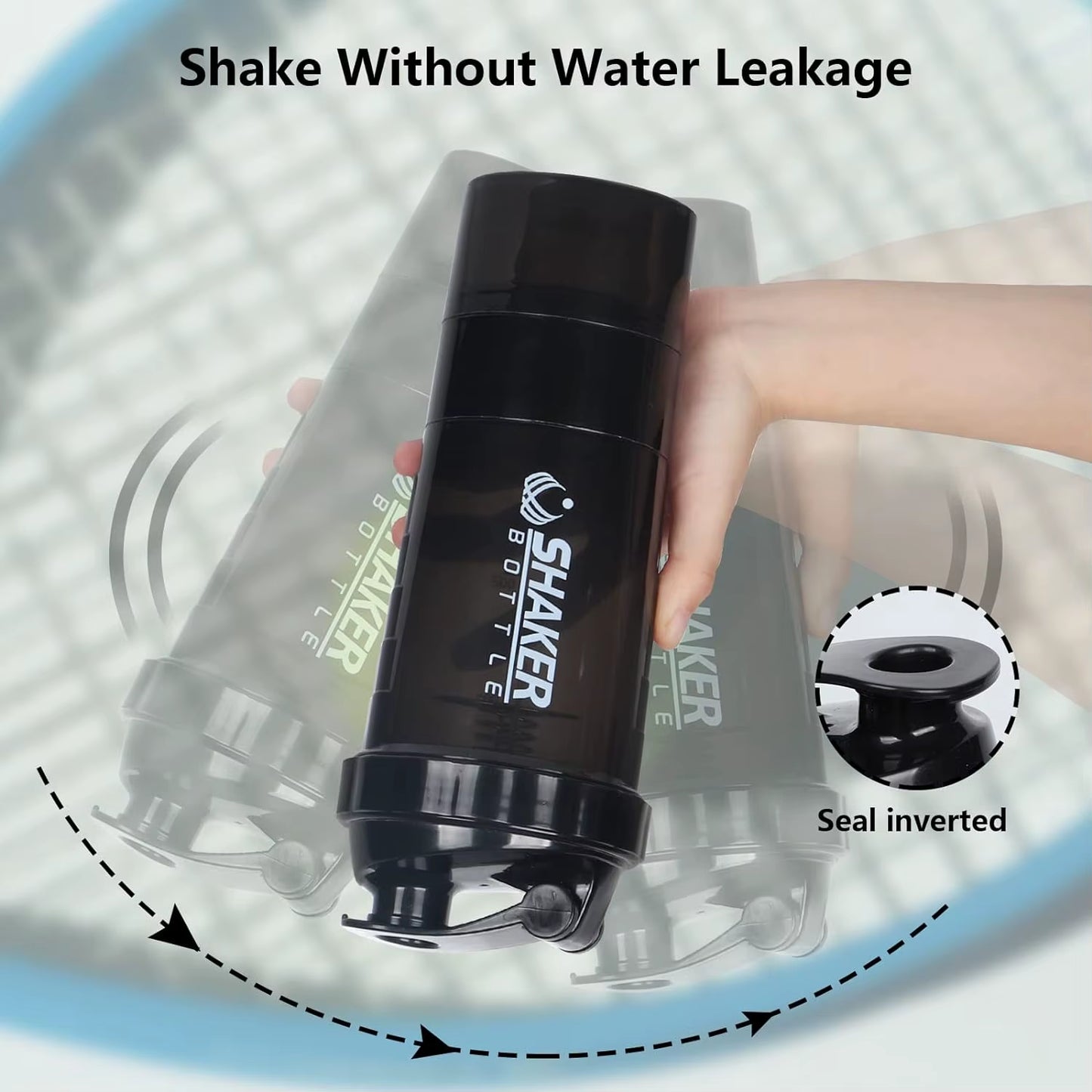 16OZ All-in-One Sports Shaker - Leak-Proof & Versatile