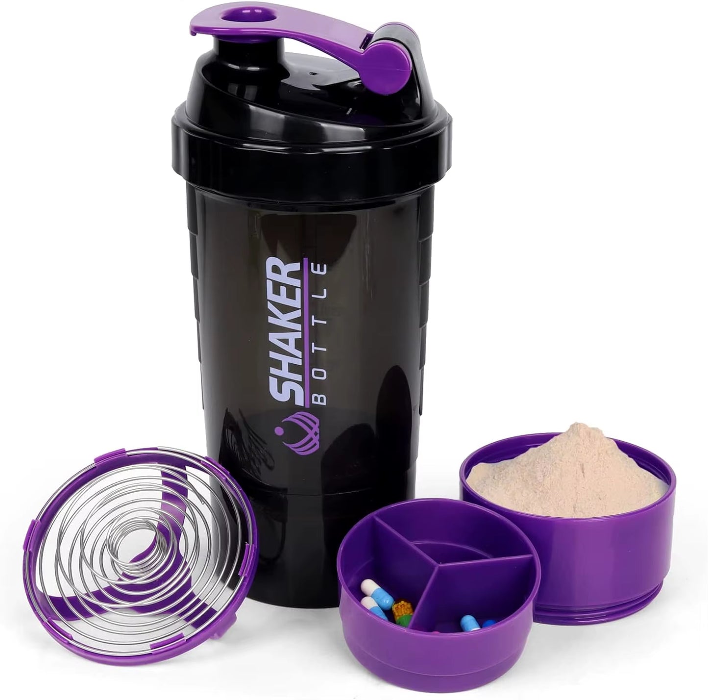 16OZ All-in-One Sports Shaker - Leak-Proof & Versatile