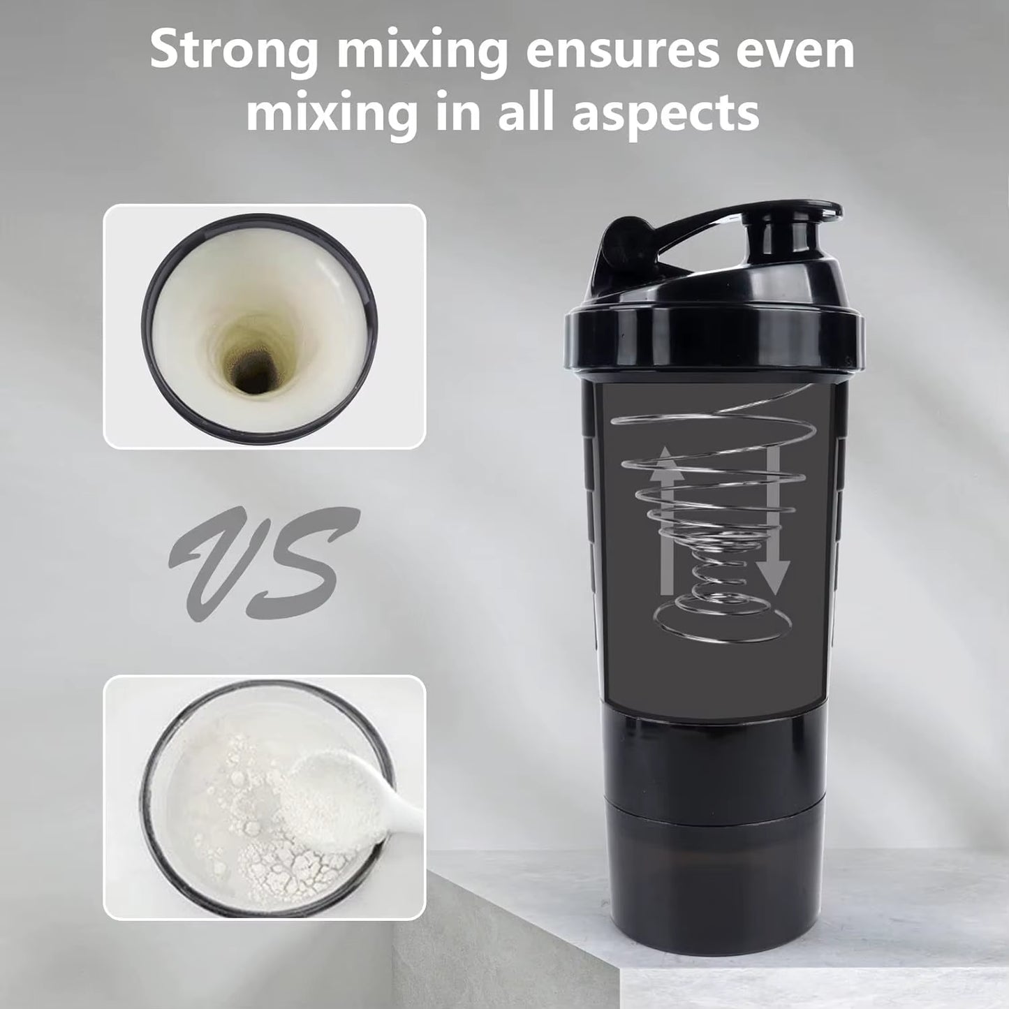 16OZ All-in-One Sports Shaker - Leak-Proof & Versatile