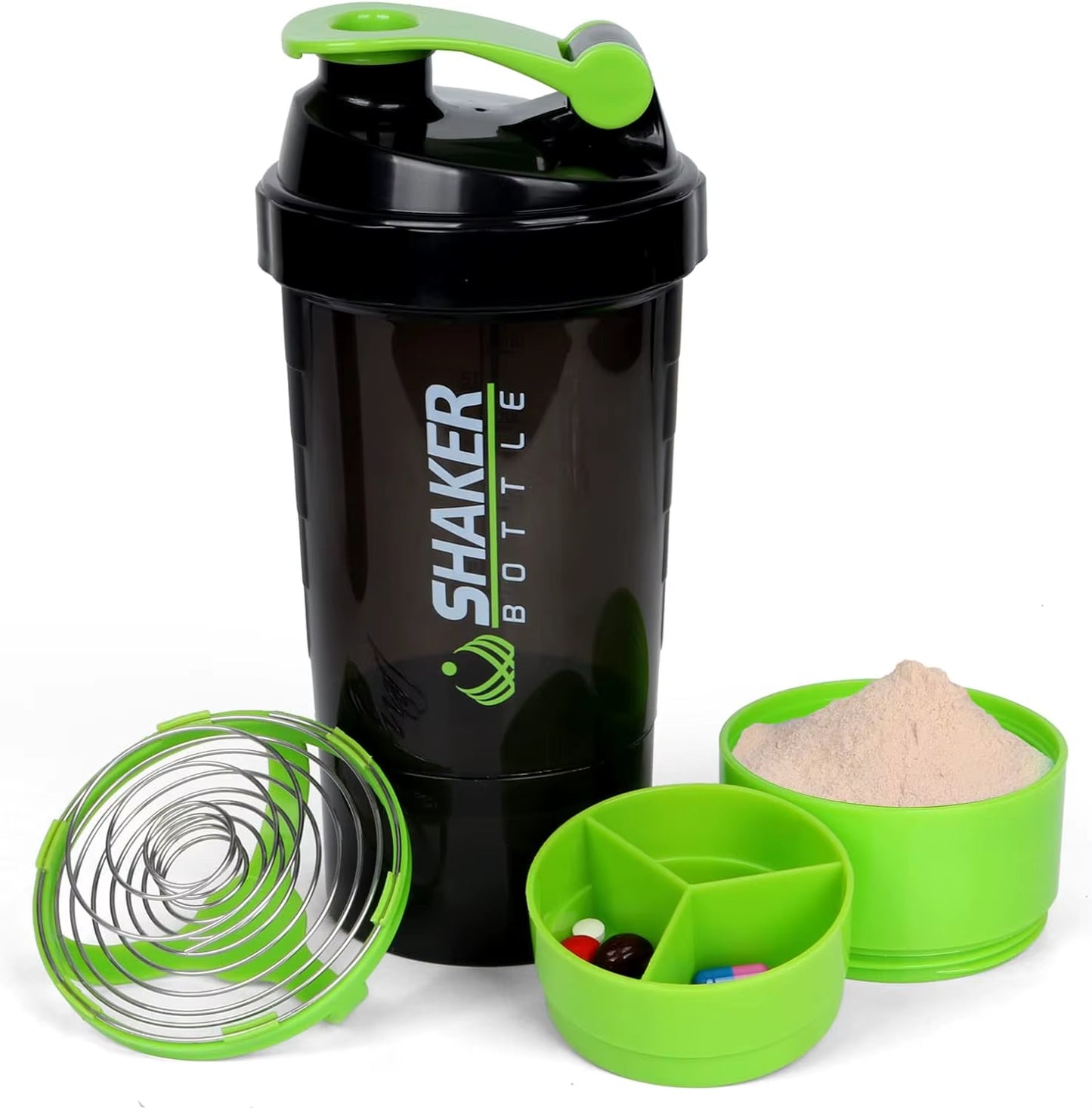 16OZ All-in-One Sports Shaker - Leak-Proof & Versatile